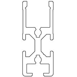Profil aluminiu standard industrial 55x22.5 Seria 2, Profil special canal 8