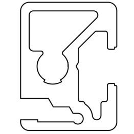 Profil aluminiu 22.5x30 Profil special canal 8