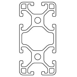 Profil aluminiu compatibil ITEM 30x60 Sistem 30 LIGHT Canal 6