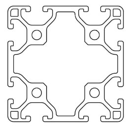 Profil aluminiu compatibil ITEM 60x60 Sistem 30 LIGHT Canal 6