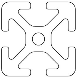 Profil aluminiu compatibil ITEM 30x30 Sistem 30 Canal 6