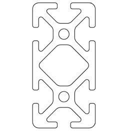 Profil aluminiu compatibil ITEM 30x60 Sistem 30 canal 6