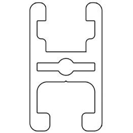 Profil aluminiu compatibil ITEM 32x18 Sistem 40 Canal 8