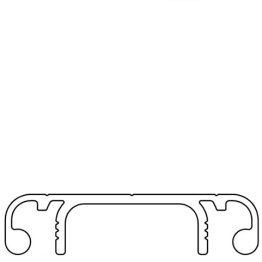 Profil aluminiu compatibil ITEM, Capac canal I KK40D 40x9.5mm Lungime=3000mm