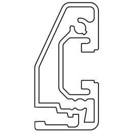 Profil aluminiu standard industrial 22.5x45 Seria 2, Sistem 45 Canal 10, Profil special