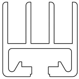Profil aluminiu standard industrial 45x45 Seria 2, Sistem 45 Canal 10, Profil special