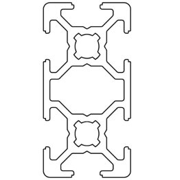 Profil aluminiu 20x40 Sistem 20 Canal 6