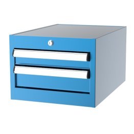 Dulap metalic Seria 1000 cu 2 sertare, 410x570x300mm