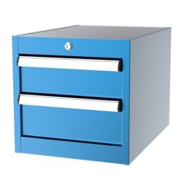 Dulap metalic Seria 1000 cu 2 sertare, 410x570x400mm