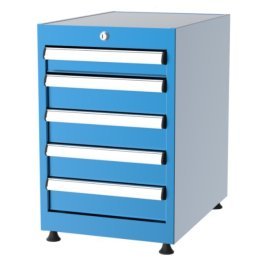 Dulap metalic Seria 1000 cu 5 sertare, 410x570x630mm