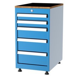 Dulap metalic Seria 1000 cu 5 sertare, 410x570x730mm