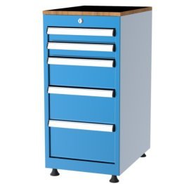 Dulap metalic Seria 1000 cu 5 sertare, 410x570x830mm