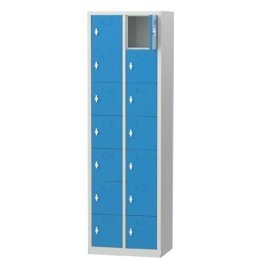 Dulap metalic cu 14 fisete 570x400x1825mm