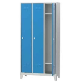 Vestiar metalic cu 3 usi si 6 rafturi 900x400x1850mm