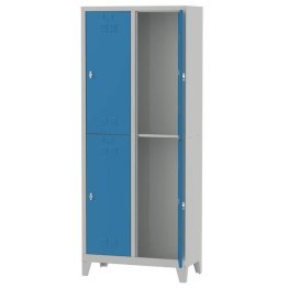Vestiar metalic pe doua niveluri cu 4 usi 800x400x2000mm