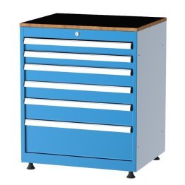 Dulap metalic Seria 75000 cu 6 sertare, 710x570x800mm