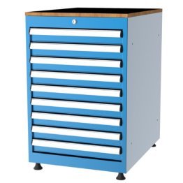 Dulap metalic Seria 57000 cu 9 sertare, 560x725x800mm