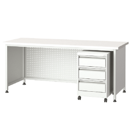 Masa birou metalica cu 3 sertare 1700x650x750mm