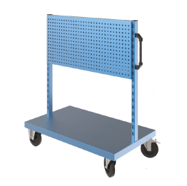 Stand mobil depozitare cu 2 panouri perforate 1000x600x1160mm