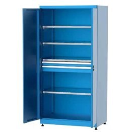 Dulap metalic cu 2 sertare si 4 rafturi 1010x615x2000mm