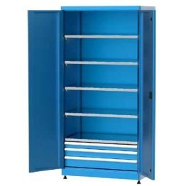 Dulap metalic cu 3 sertare si 5 rafturi 1010x615x2000mm