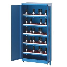 Dulap metalic cu 5 rafturi pentru 120 scule CNC, 1010x615x2000mm