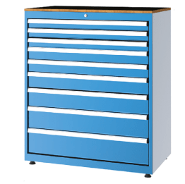 Dulap metalic Seria 10000 cu 9 sertare, 1010x570x1200mm