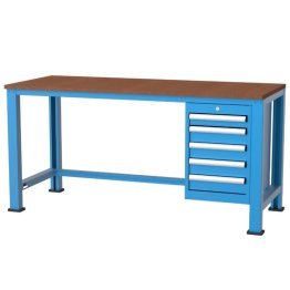 Banc de lucru cu 5 sertare 1700x700x850mm
