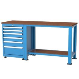 Banc de lucru cu 6 sertare si 1 raft 1700x600x850mm