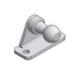Prindere cu placa cu bila, tip BB 20, Ø8mm, otel zincat