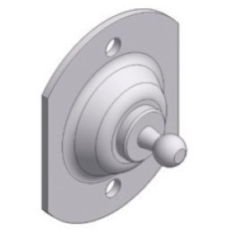 Prindere placa cu bila tip BA 20, Ø8mm, otel zincat