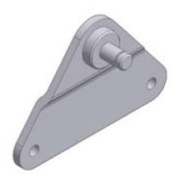 Prindere laterala cu tija tip BA 01, Ø6mm, INOX VA4, W.1.4404 /AISI 316
