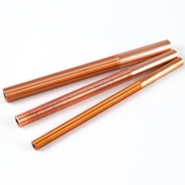 Electrod electroeroziune CUPRU filet metric fin cu canal spalare M14×1,5