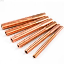 Electrod electroeroziune CUPRU filet metric fin stanga canal spalare M12×1