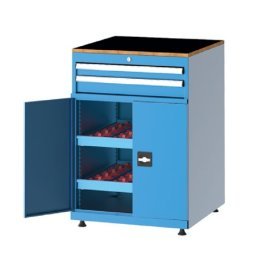 Dulap metalic cu 2 sertare si 2 rafturi scule CNC 710x750mm