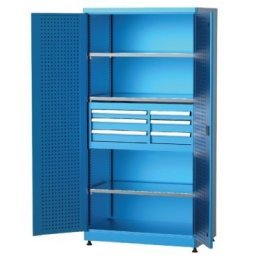 Dulap metalic cu panou scule, 6 sertare si 4 rafturi, 1010x615x2000