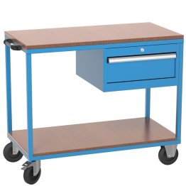 Banc de lucru mobil cu 1 sertar si 1 raft, 1120x570x960mm