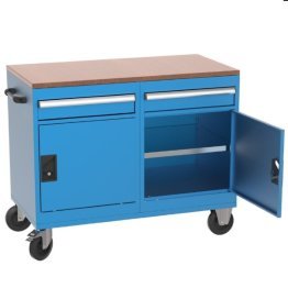 Banc de lucru mobil cu 2 sertare si 2 rafturi, 1120x570x920mm
