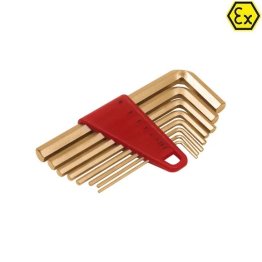 Set 9 chei imbus lungi ATEX din bronz special 1.5-10 mm