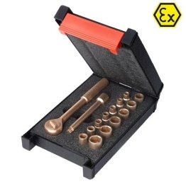 Trusa clichet cu 13 chei si prelungire ATEX 1/4" din cupru-beriliu