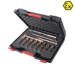 Trusa clichet cu 22 chei si prelungire ATEX din bronz special 1/2"