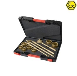 Trusa clichet cu 7 chei, prelungire si manere ATEX din bronz special 3/4"
