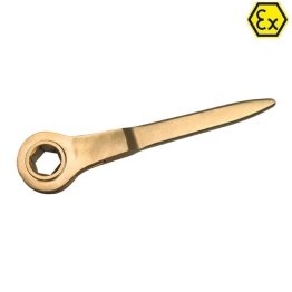 Cheie cu clichet in 6 canturi ATEX bronz special 32 mm