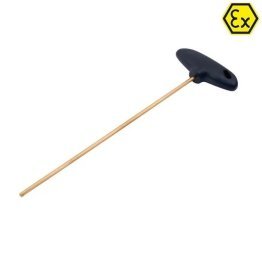 Cheie hexagonala lunga cu maner ATEX din bronz special 6 mm