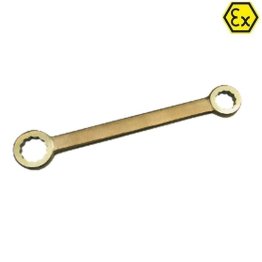 Cheie inelara dubla dreapta ATEX bronz special 19 x 24 mm