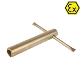 Cheie tubulara in 3 canturi cu maner ATEX bronz special M4