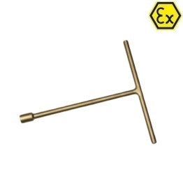Cheie tubulara hexagonala cu maner in T fix ATEX bronz special 15 mm