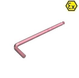 Cheie hexagonala unghiulara lunga cu cap bila ATEX cupru-beriliu 12 mm