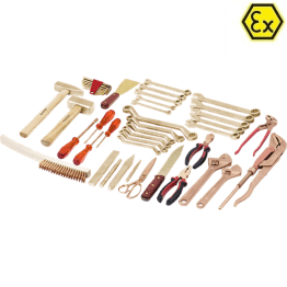 Set TEHNIC 44 scule ATEX bronz special si cupru-beriliu