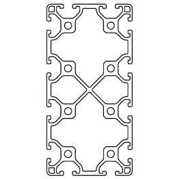 Profil aluminiu compatibil ITEM 60x120 Sistem 30 LIGHT Canal 6